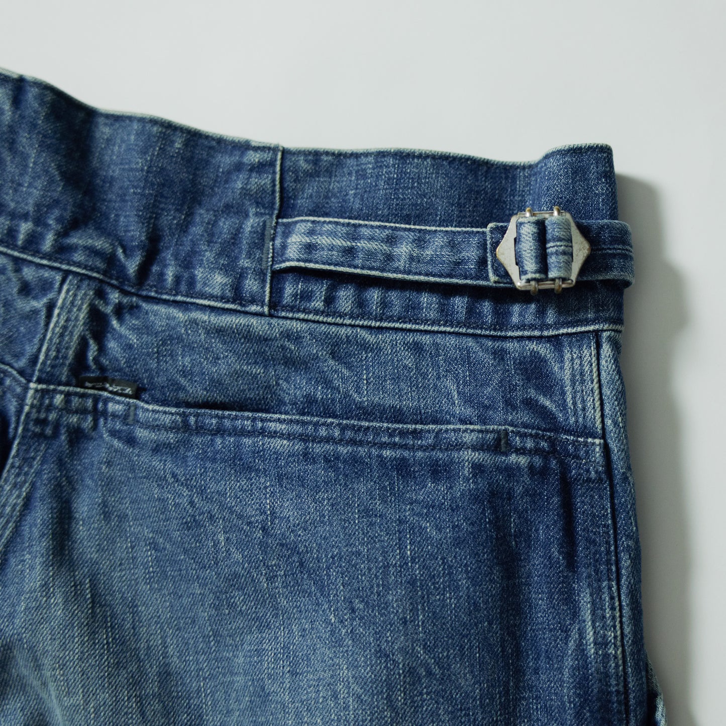 【67】ジャッカンワイドパンツ(ユーズド加工) (ウエスト39cm)