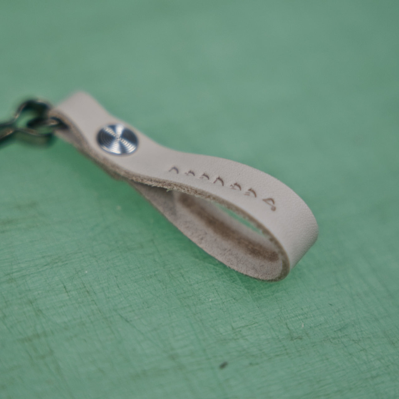 「男女」特注刻印 レザーキーホルダー