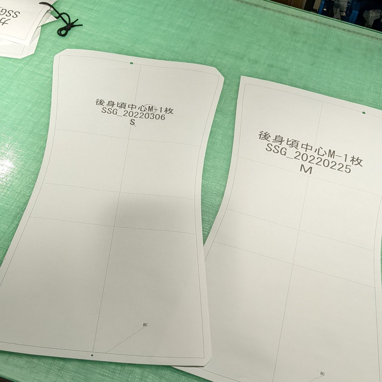 Size: YOU(型紙変更)