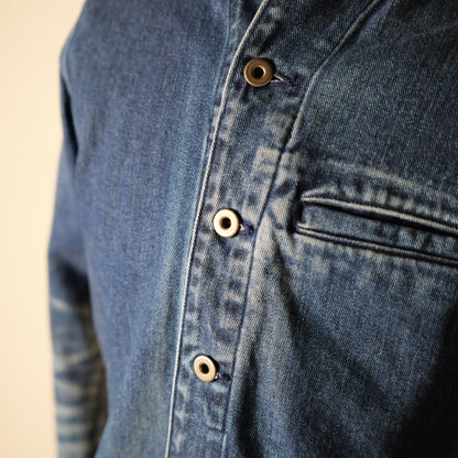 [040] Taicho Denim Jacket (Distressed) (M, Shoulder Width 46)