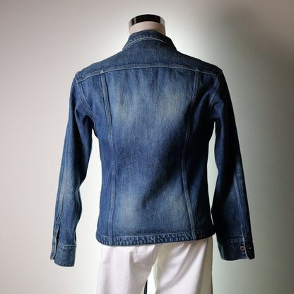 [048] Sensei Denim Jacket (Distressed) (Size L, Shoulder Width 49cm)