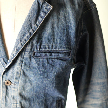 [051] Sensei Denim Jacket (Distressed) (Shoulder width 47cm, with side pockets)