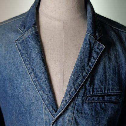 [051] Sensei Denim Jacket (Distressed) (Shoulder width 47cm, with side pockets)