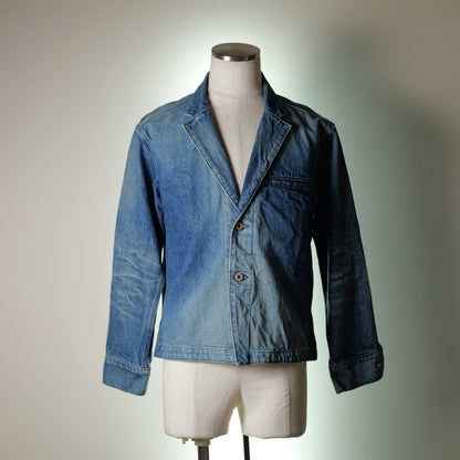 [053] Sensei Denim Jacket (Distressed) (Shoulder width 48cm, Larger Chest)