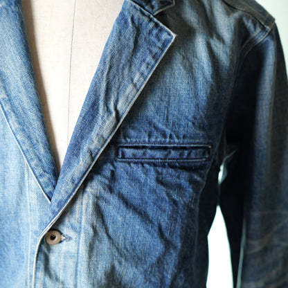 [053] Sensei Denim Jacket (Distressed) (Shoulder width 48cm, Larger Chest)