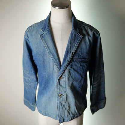 [053] Sensei Denim Jacket (Distressed) (Shoulder width 48cm, Larger Chest)