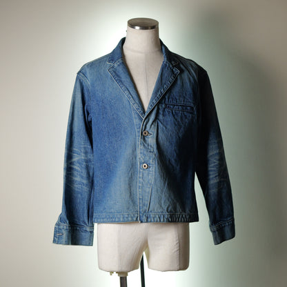 [054] Sensei Denim Jacket (Distressed) (Shoulder width 48cm, Larger Chest)