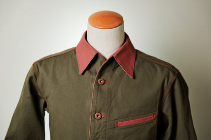 [047] Taicho Denim Jacket (Kurashiki Canvas) (Size M, Shoulder Width 47cm, One Wash)