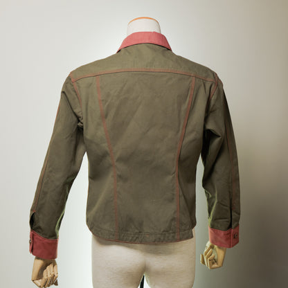 [047] Taicho Denim Jacket (Kurashiki Canvas) (Size M, Shoulder Width 47cm, One Wash)